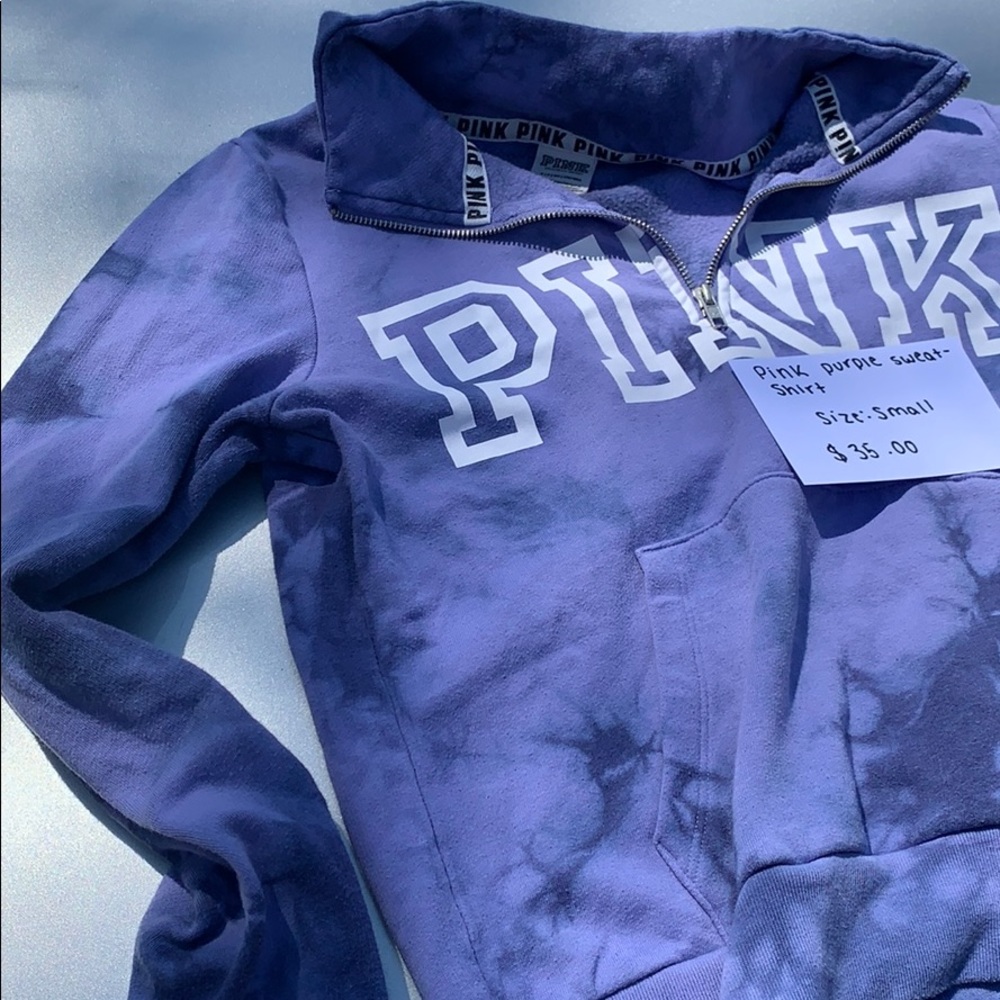 Pink Purple Tye Dyed Sweatshirt